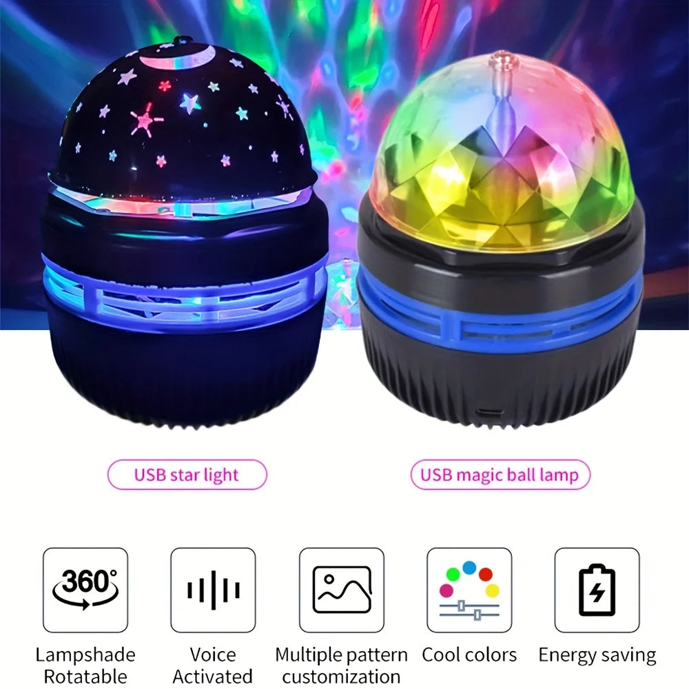 Starry Sky Rotating Projector Night Light