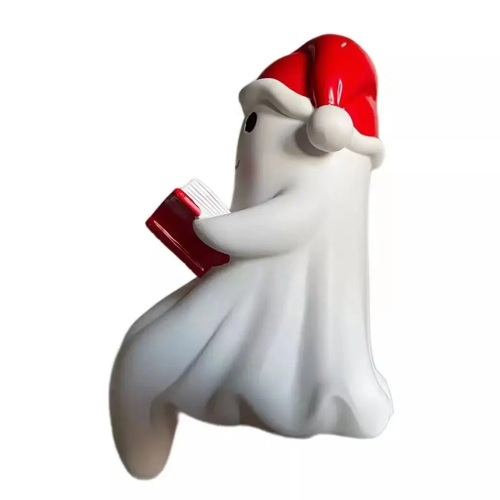 Cute Ghost Reading Lamp – Warm LED Book-Lover Night Light