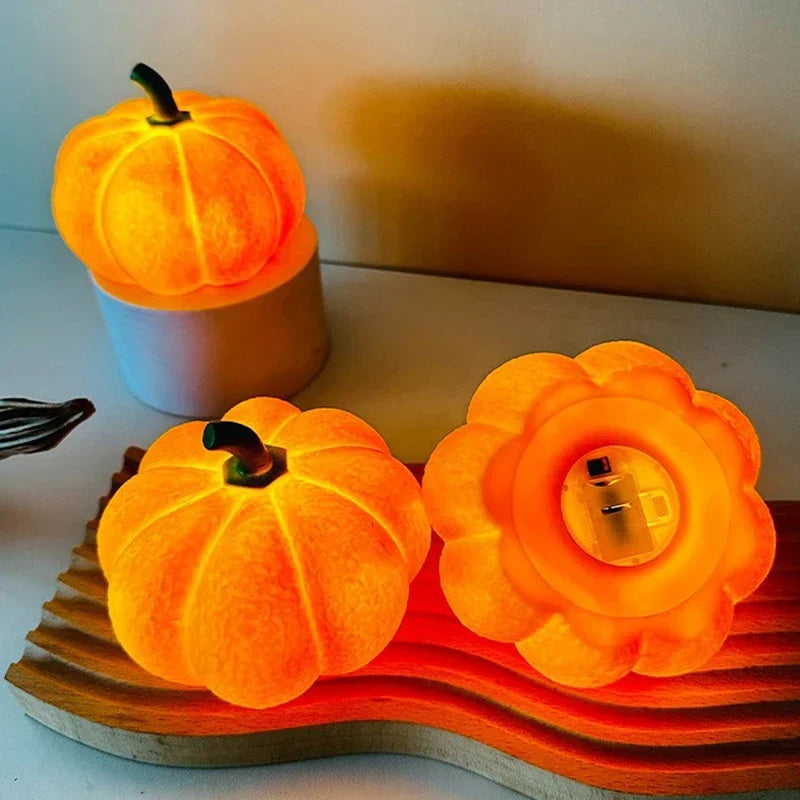 Soft Pumpkin Night Light – Cozy Halloween Décor