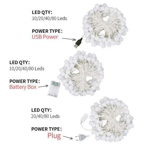 LED Globe String Lights – Indoor & Outdoor Holiday Décor