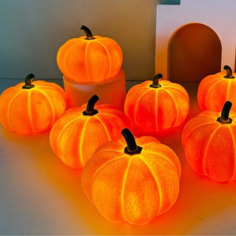 Soft Pumpkin Night Light – Cozy Halloween Décor